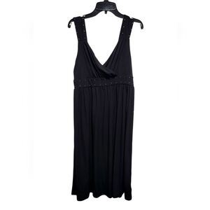 Michael Kors Black Sleeveless Dress with Studded Details